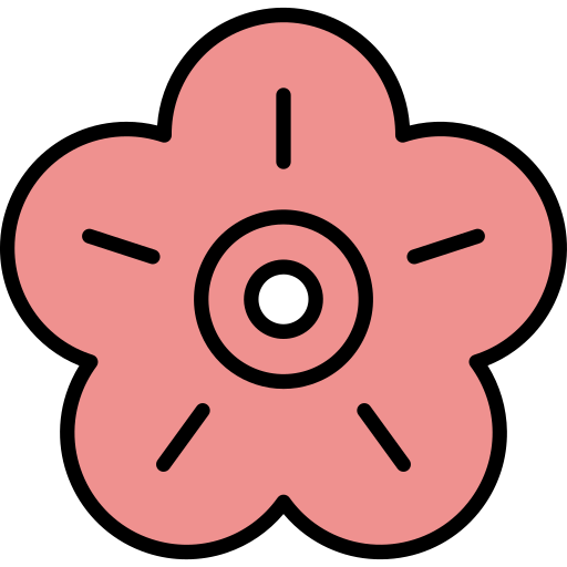 梅の花 Generic color lineal-color icon