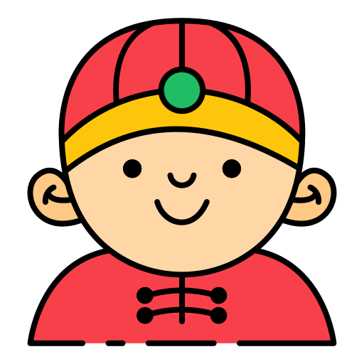 chinesischer mann Generic color lineal-color icon