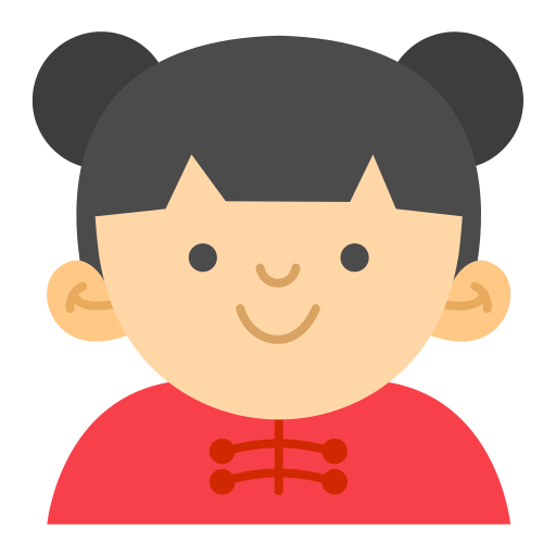 Chinese woman Generic color fill icon