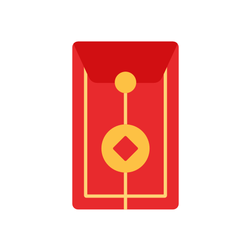 czerwona koperta Generic color fill ikona
