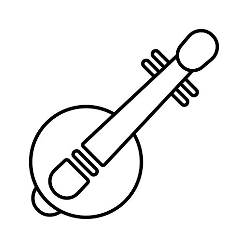 ハープギター Generic black outline icon