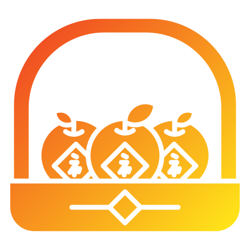 mandarijn Generic gradient fill icoon