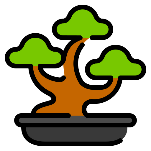bonsái Generic color lineal-color icono