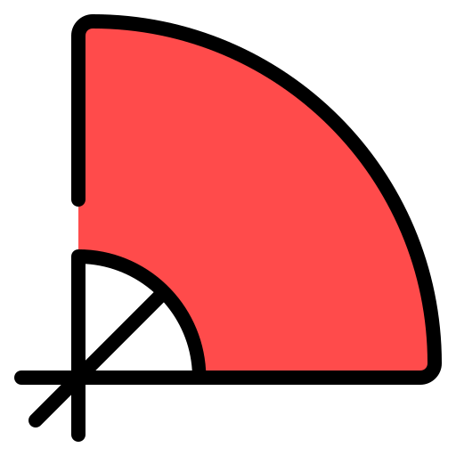 Бумажный веер Generic color lineal-color иконка