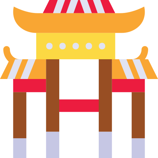 templo chino Generic color fill icono
