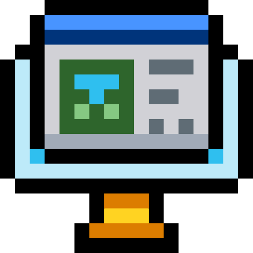 programma di navigazione in rete Pixel Linear color icona