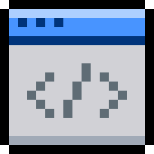 webseite Pixel Linear color icon