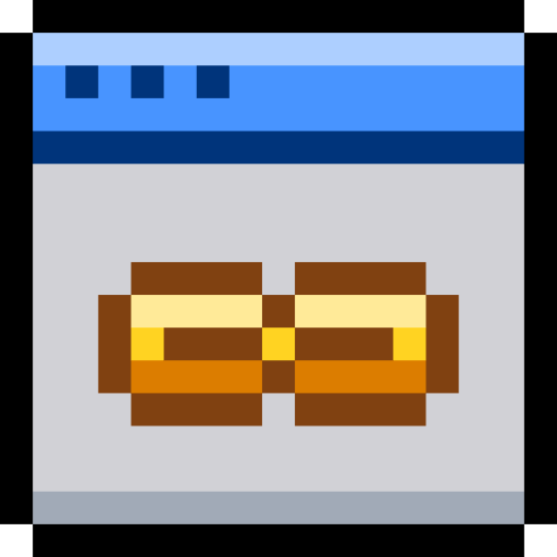 backlink Pixel Linear color icona
