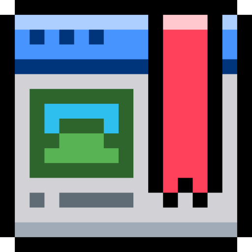 Bookmark Pixel Linear color icon