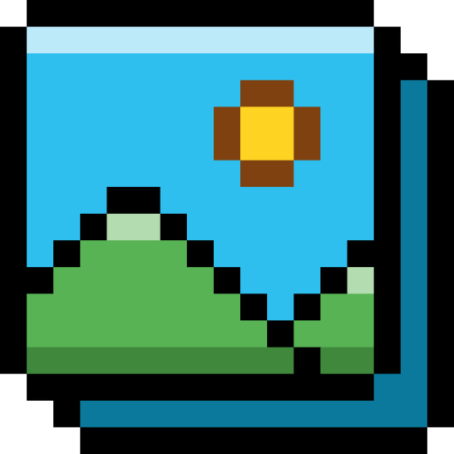 obraz Pixel Linear color ikona