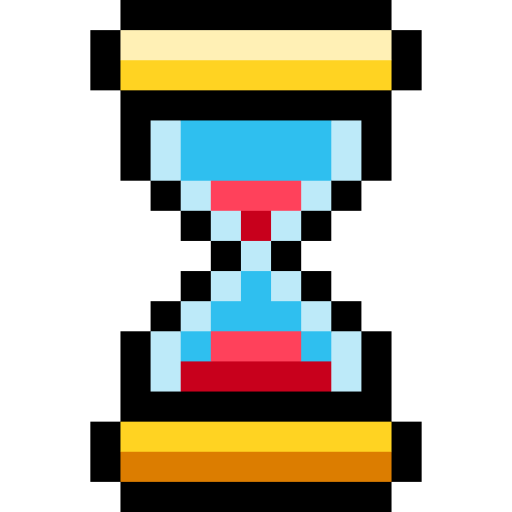 砂時計 Pixel Linear color icon