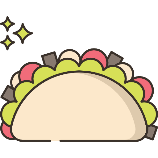burrito Flaticons Lineal Color icono