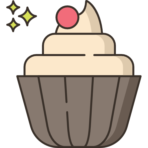 Cupcake Flaticons Lineal Color icon