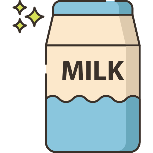 butelka mleka Flaticons Lineal Color ikona