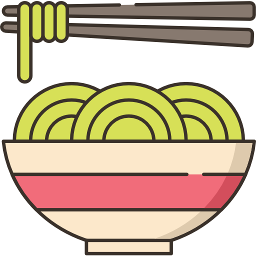 Noodles Flaticons Lineal Color icon