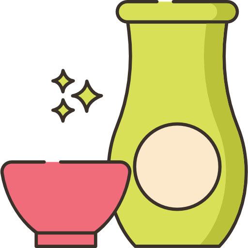 sake Flaticons Lineal Color icon