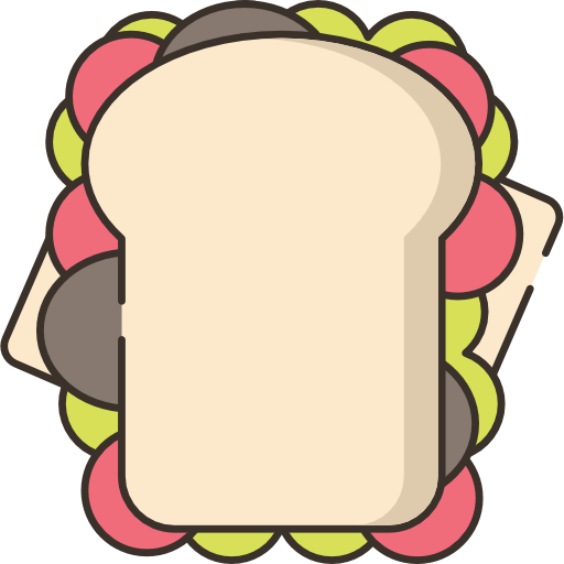 sandwich Flaticons Lineal Color icona