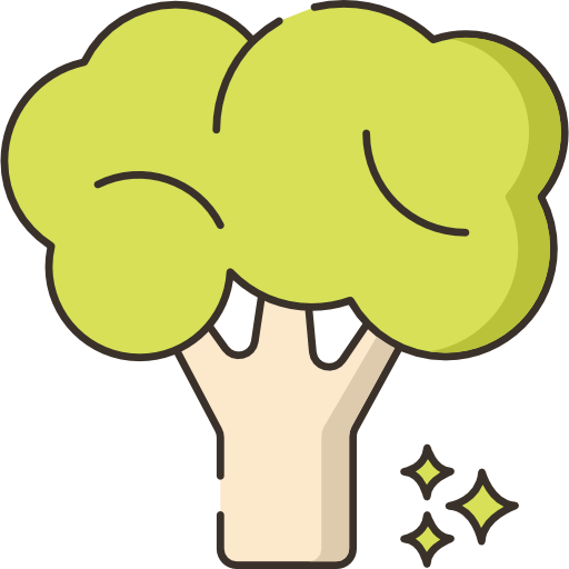 broccoli Flaticons Lineal Color icoon
