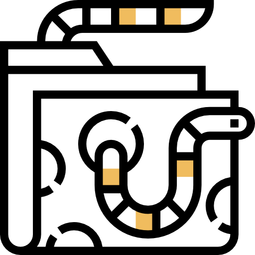 gusano Meticulous Yellow shadow icono