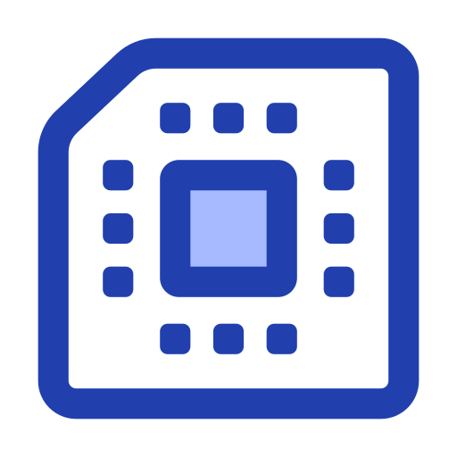 procesor Generic color lineal-color ikona