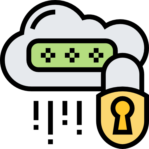 Cloud password Meticulous Lineal Color icon