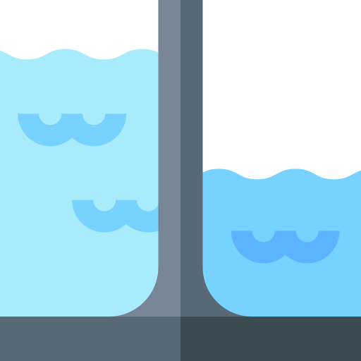 водохранилище Basic Straight Flat иконка