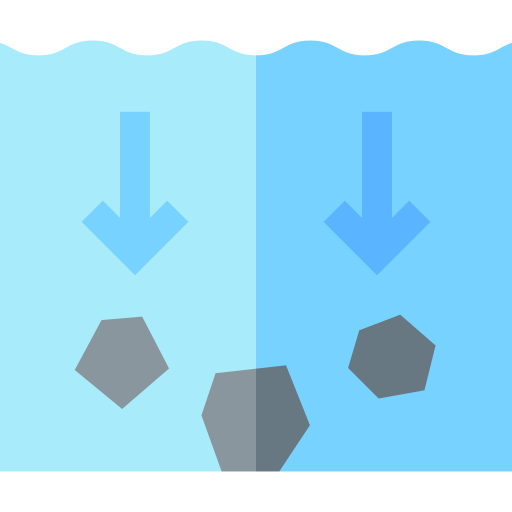 Sedimentation Basic Straight Flat icon