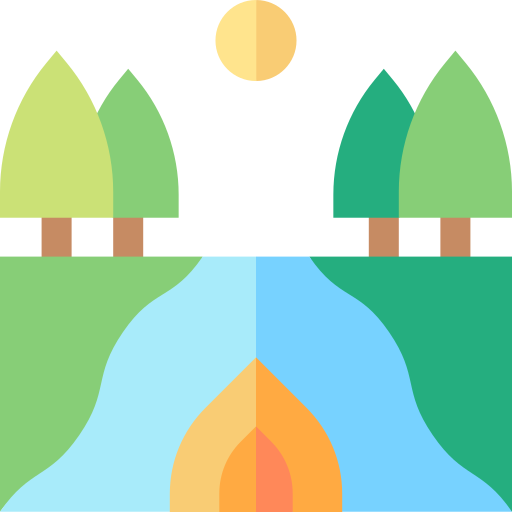 camino acuático Basic Straight Flat icono