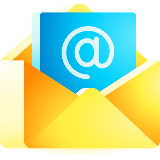 email 3D Toy Gradient icon