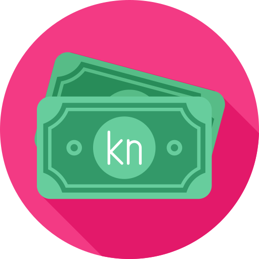 kroatische kuna Generic gradient fill icon