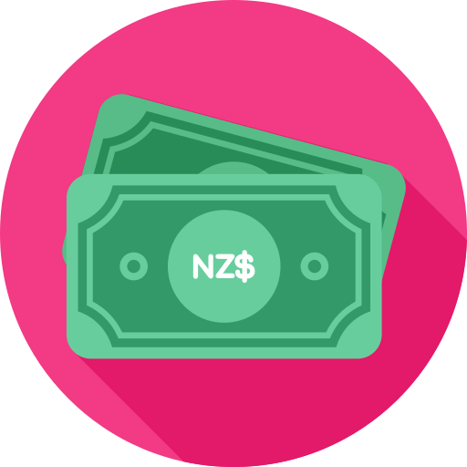 dollar néo-zélandais Generic gradient fill Icône