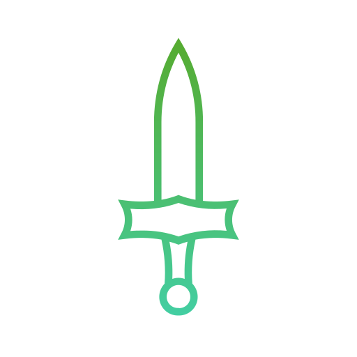espada Generic gradient outline Ícone