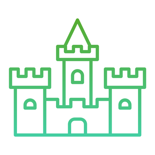 castillo Generic gradient outline icono