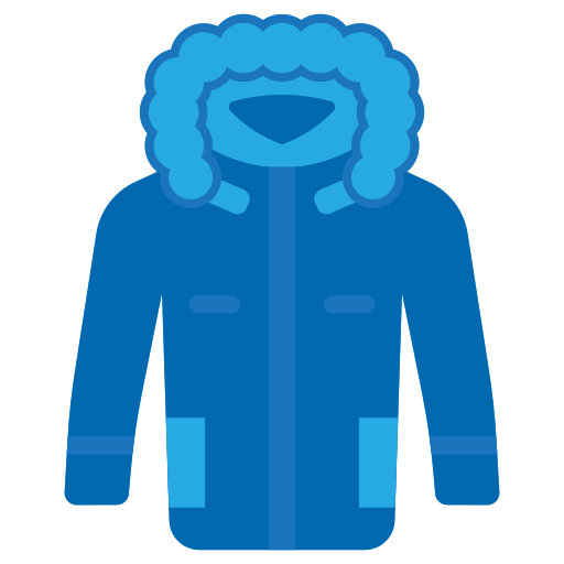Зимняя куртка Generic color fill иконка