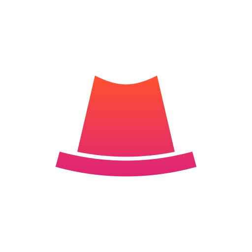 sombrero de copa Generic gradient fill icono