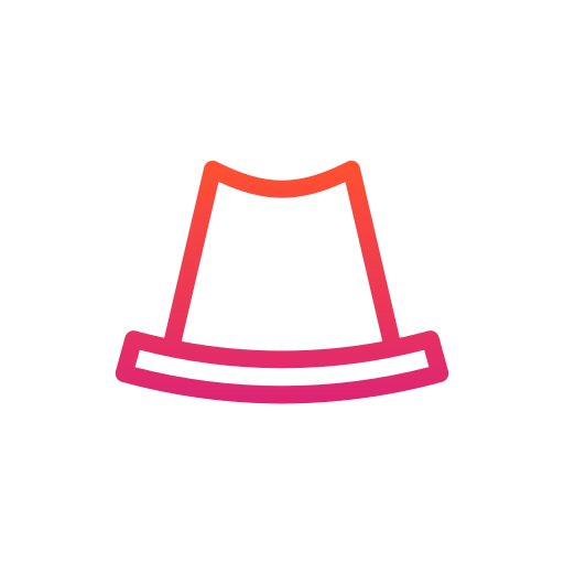 Top hat Generic gradient outline icon
