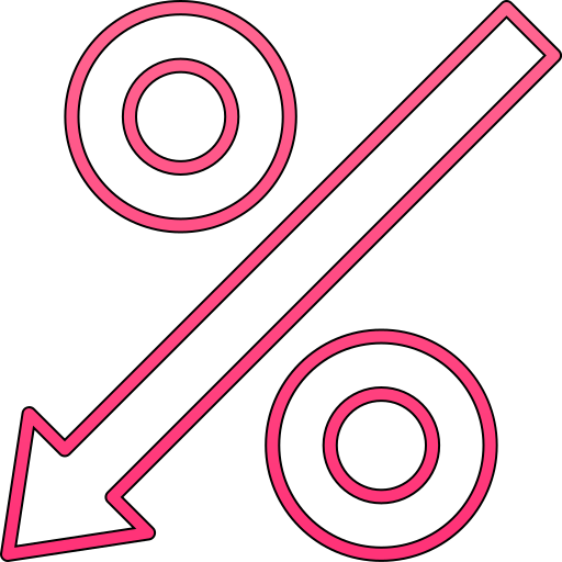 Percentage Generic gradient lineal-color icon