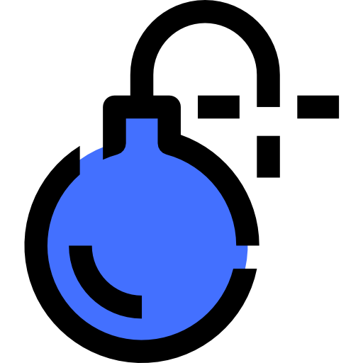 爆弾 Inipagistudio Blue icon