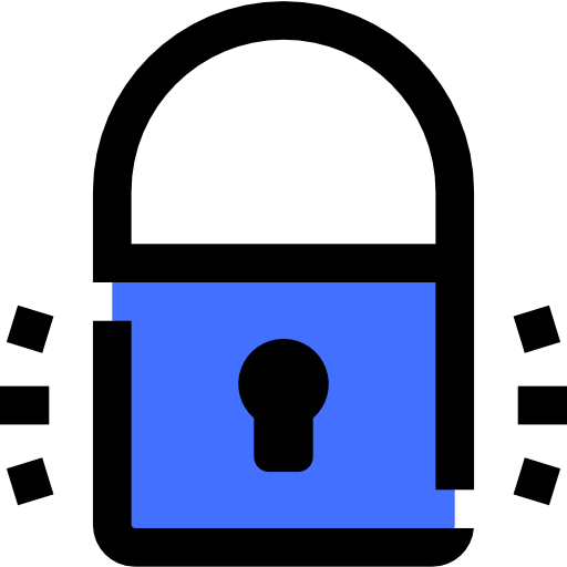 맹꽁이 자물쇠 Inipagistudio Blue icon