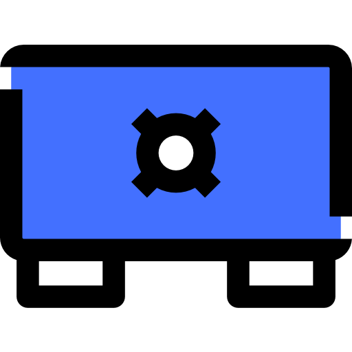 caja fuerte Inipagistudio Blue icono