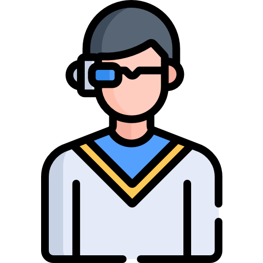 Virtual glasses Special Lineal color icon