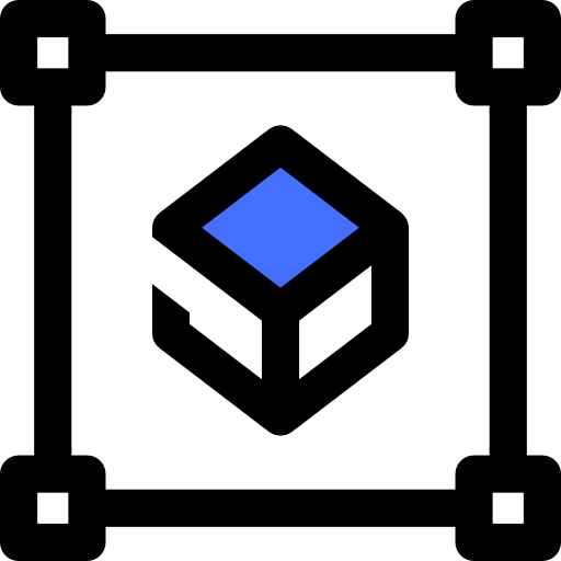 cube Inipagistudio Blue Icône
