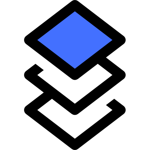 warstwy Inipagistudio Blue ikona