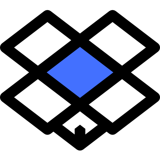 Open box Inipagistudio Blue icon