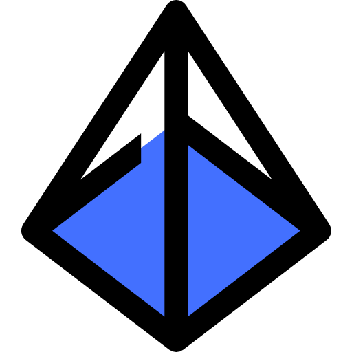 pirámide Inipagistudio Blue icono