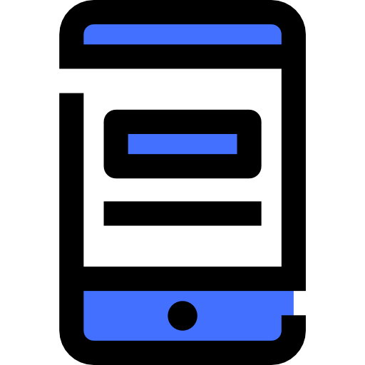 smartphone Inipagistudio Blue icona