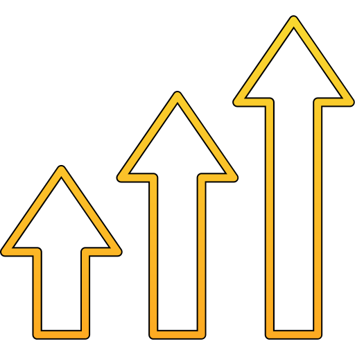 Up arrow Generic gradient lineal-color icon