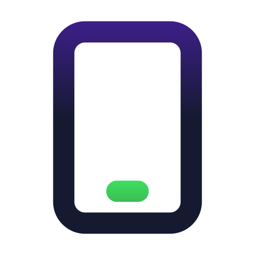 휴대 기기 Generic gradient outline icon