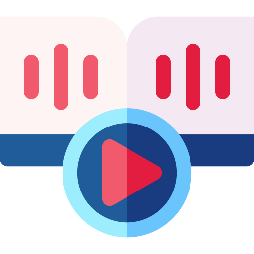 audio libro Basic Rounded Flat icono