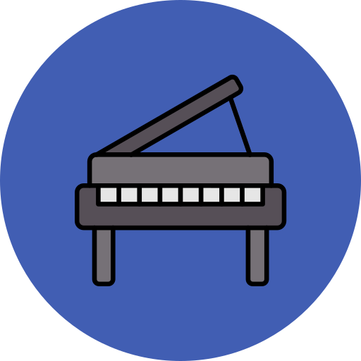 피아노 Generic color lineal-color icon